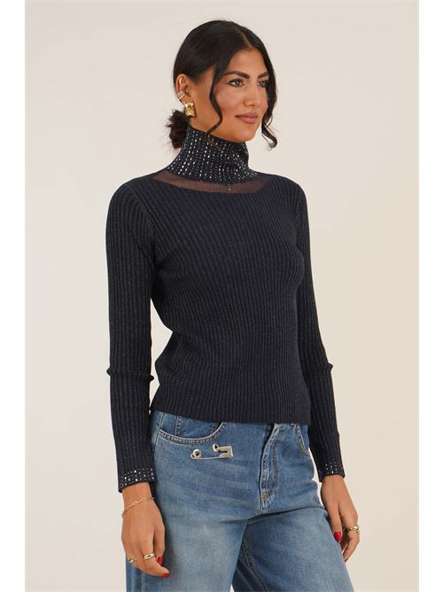Maglia costine Luckylu Milano | MA23PNNAVY